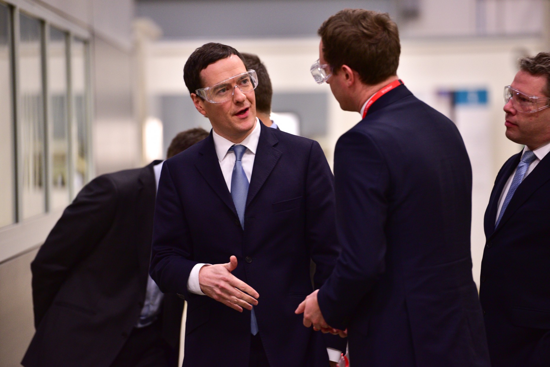 Chancellor George Osborne at the Siemens Teal Park Facility in Lincoln. Photo: Steve Smailes for The Lincolnite