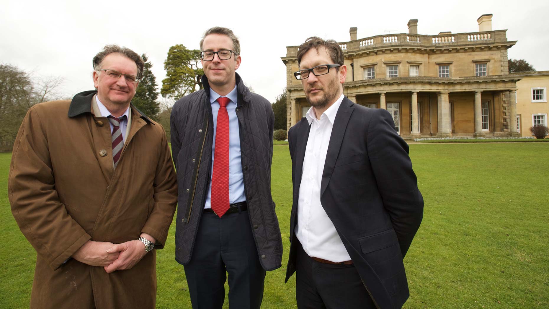 John Plumridge, University of Lincoln Director of Estates, Alex McCallion, Planning Consultant for Savills and Tony skipper, Director at Ellis Williams at the Riseholme Campus