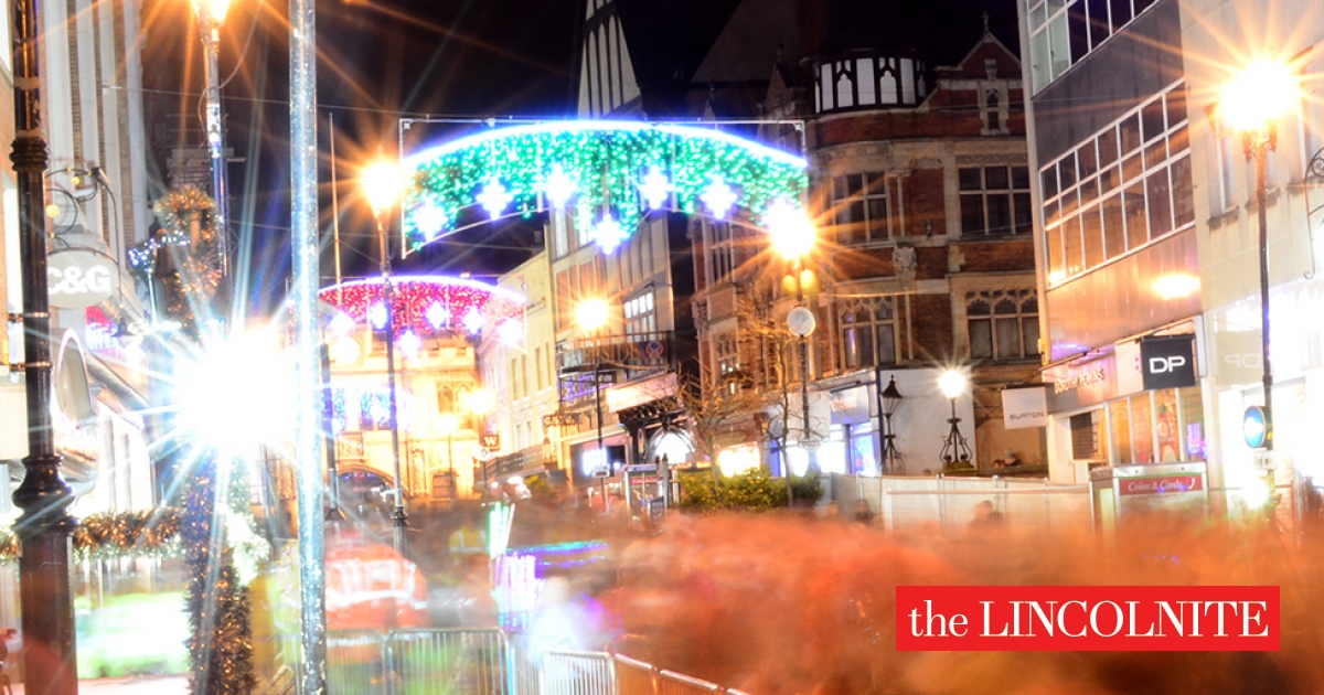 In pictures Lincoln Christmas lights switchon