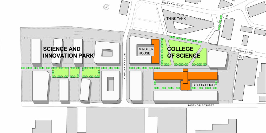 An overview plan of the new science park at the University of Lincoln. Image: UoL