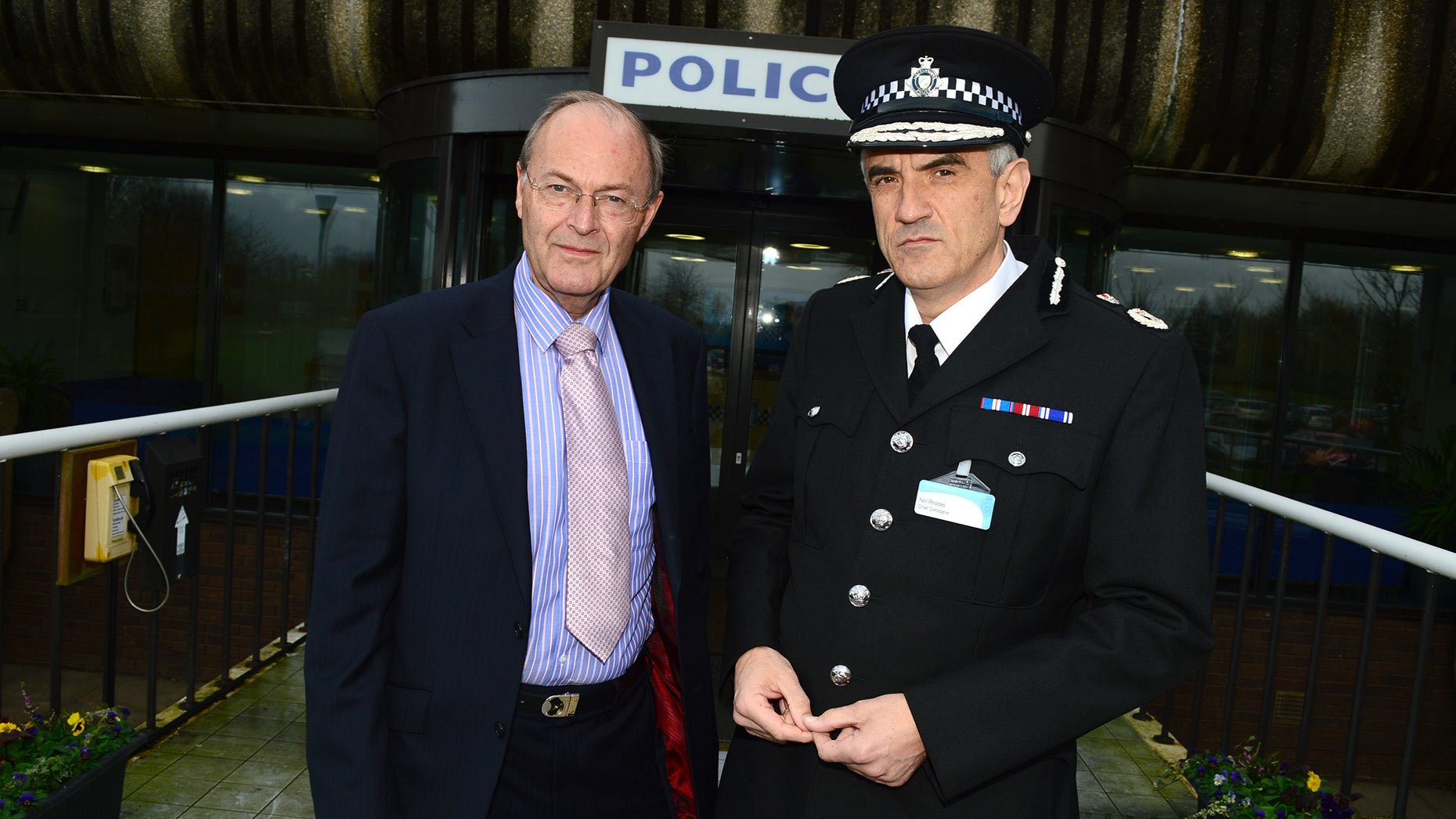 Lincolnshire PCC Alan Hardwick and Police Chief Constable Neil Rhodes in November 2012. Photo: Steve Smailes for The Lincolnite