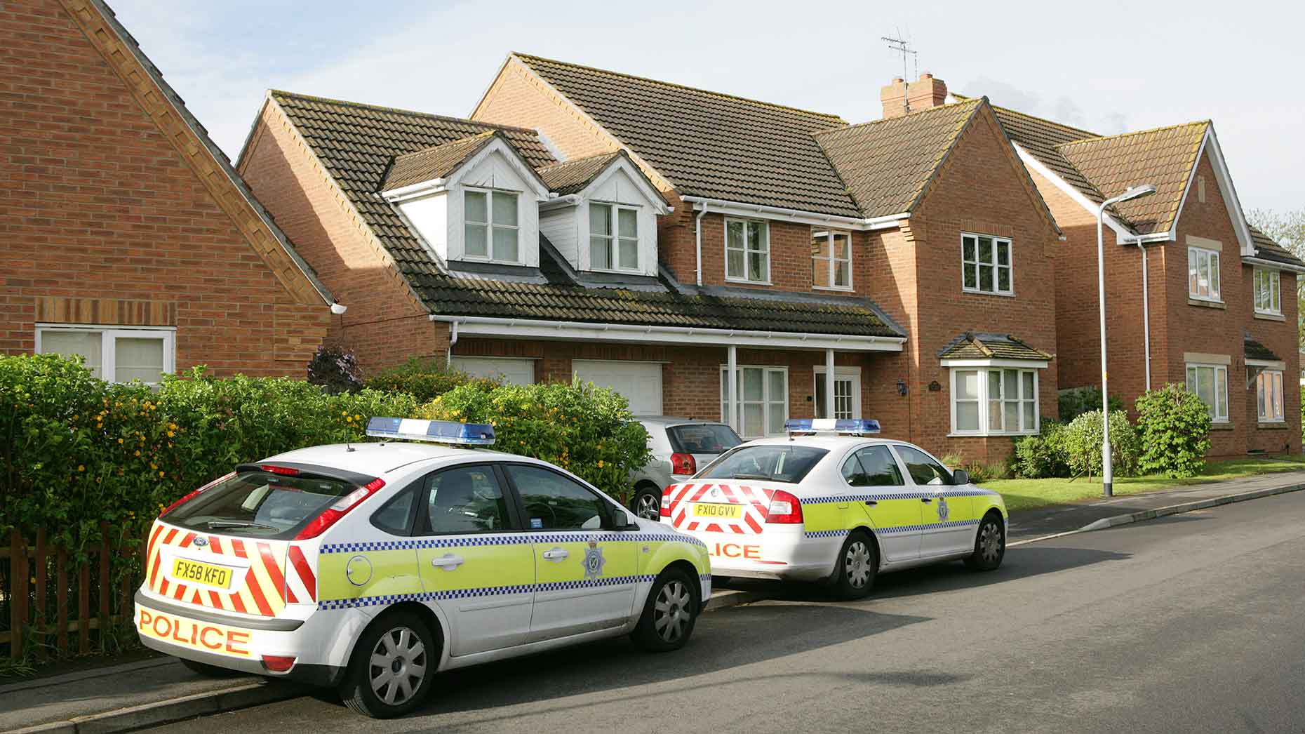 The house in Hotchkin Avenue in Saxilby, near Lincoln, raided by police on Thursday, May 23. Photo: Steve Hill