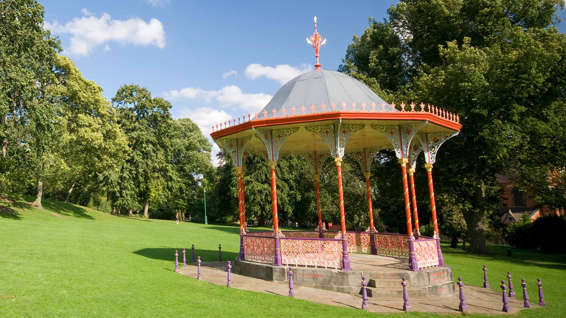 The bandstand in the Arboretum in Lincoln. Photo: CoLC