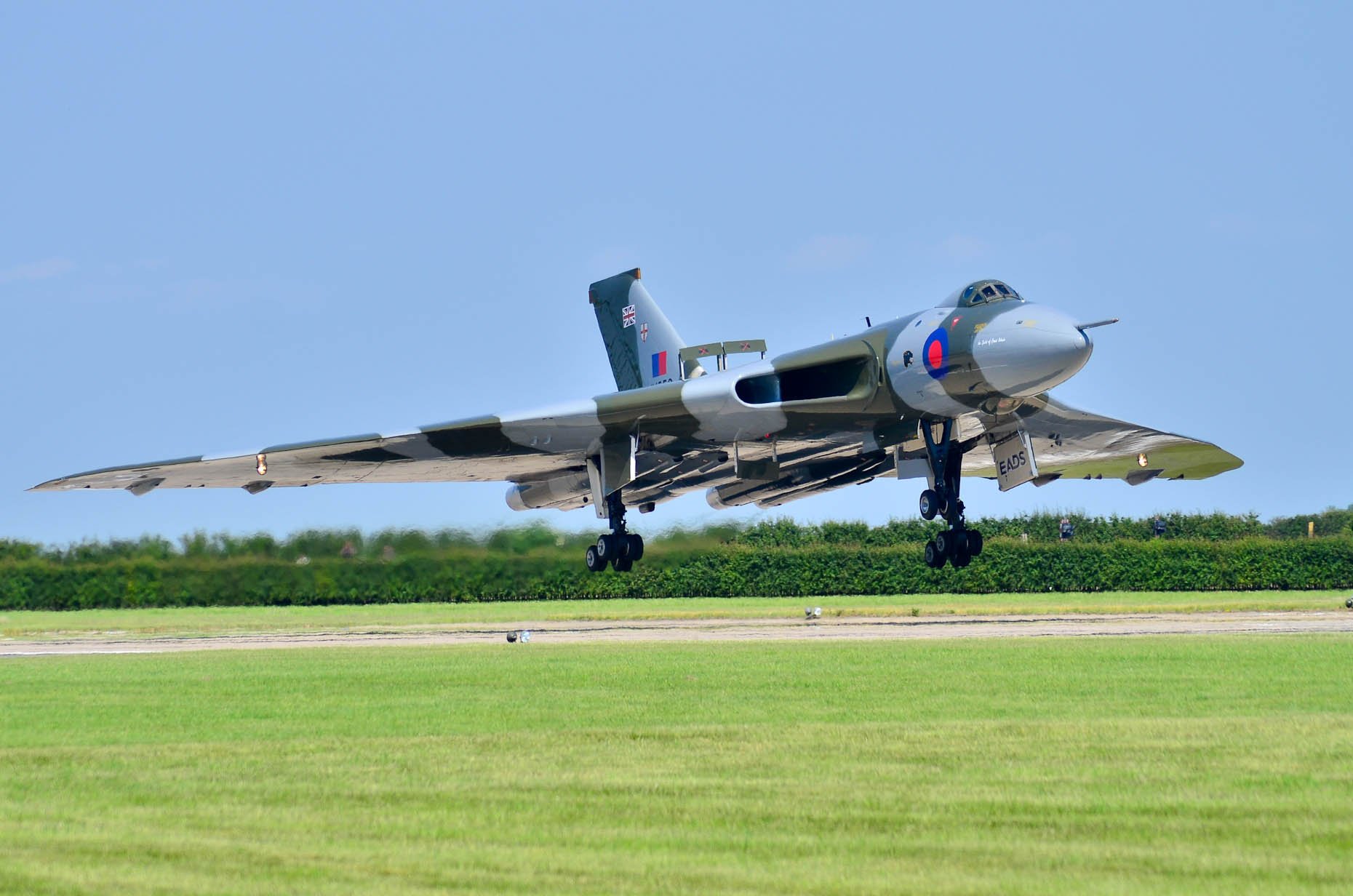 The Avro Vulcan performing at the Waddington Air Show. Photo Steve Smailes for The Lincolnite