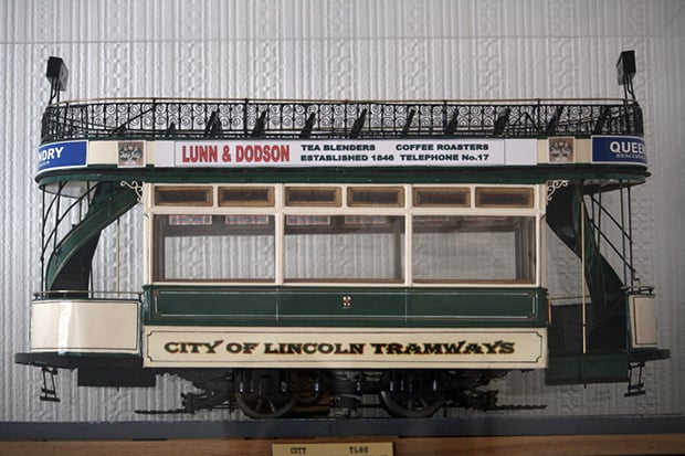 A model of a Lincoln tram built especially in Bristol for Richard Woods' family. Photo: Richard Woods