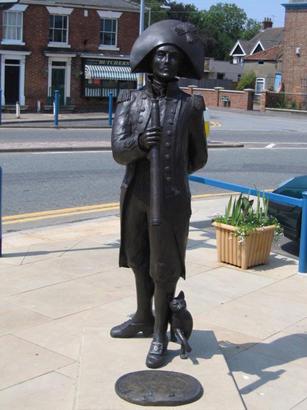 The only other UK statue of Flinders, in his birth town of Donington in south Lincolnshire. Photo: Rodney Burton