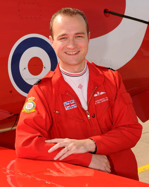Flt Lt Joe Hourston, is joining the Red Arrows team for the 2014 season. Photo: Cpl Graham Taylor