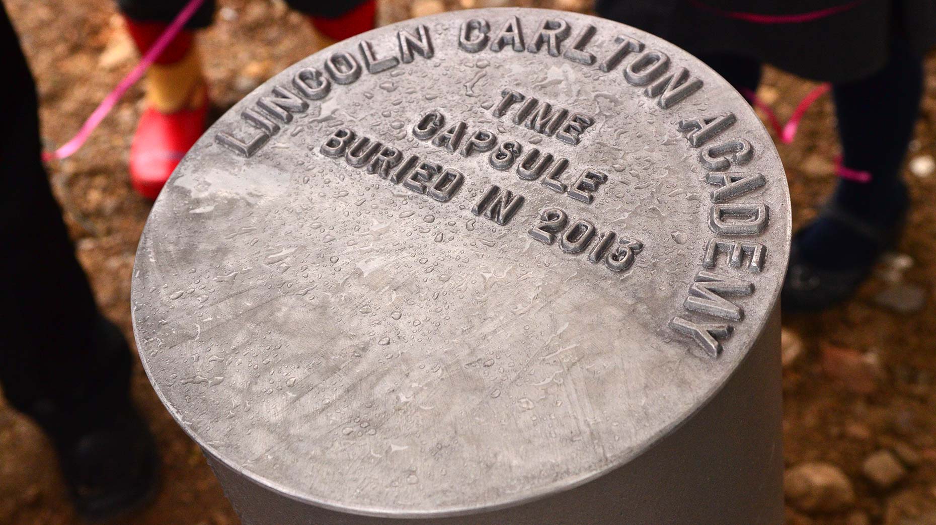 The students' time capsule. Photo: Steve Smailes for The Lincolnite