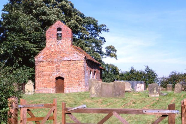 Exterior of St George's Church, Goltho, before the fire. Photo: Churches Conservation Trust