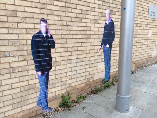 Street Ghosts on Flaxengate in Lincoln from Paolo Cirio. Photo: Elizabeth Fish | View on Street View