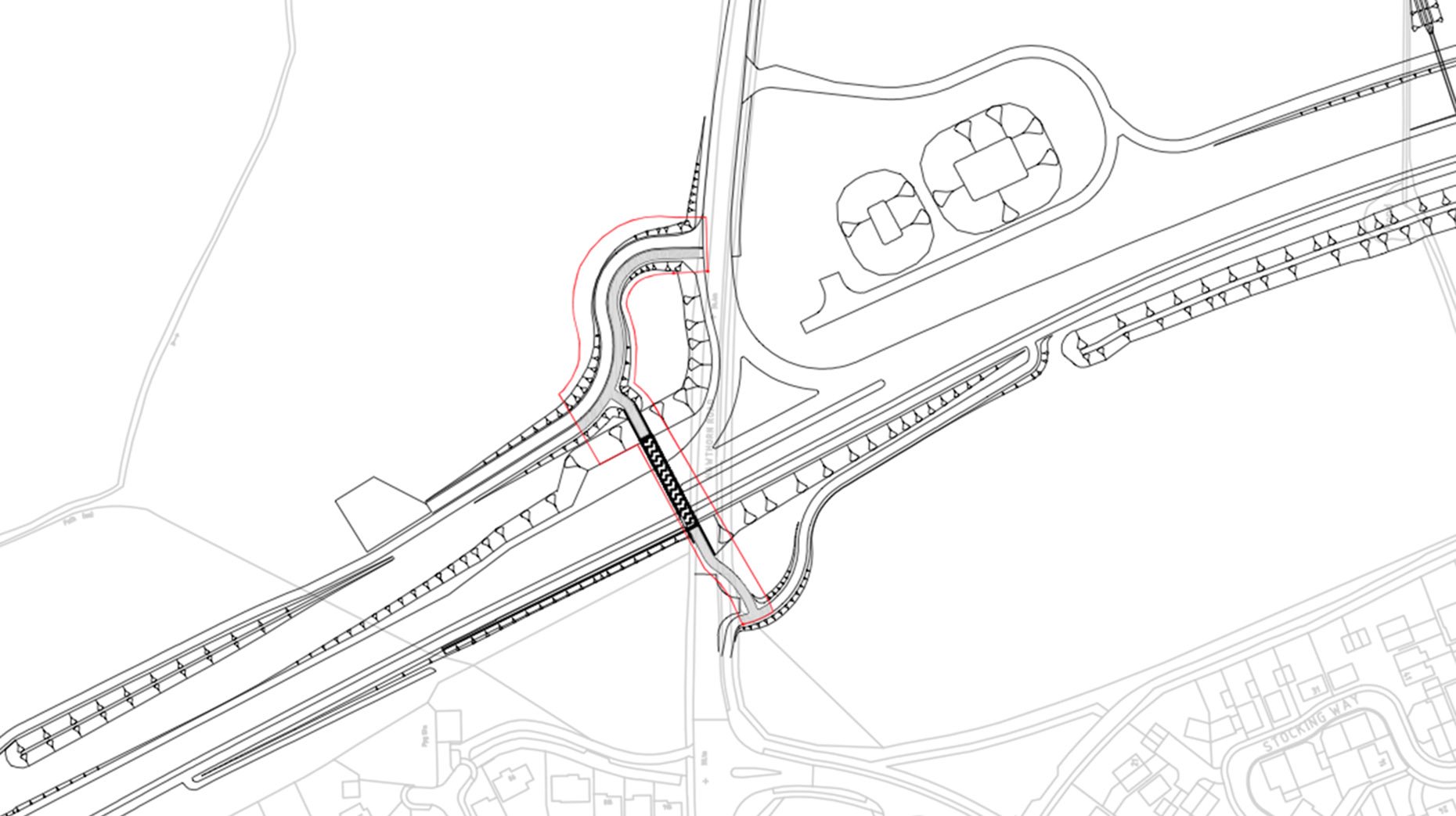 Planning application for pedestrian bridge over the Lincoln Eastern Bypass. Image: LCC