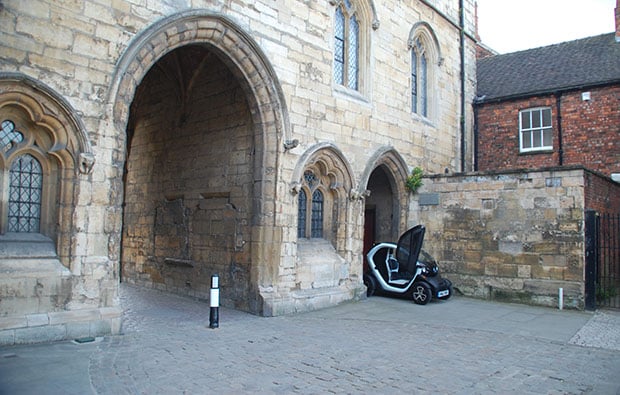 Renault’s electric Twizy was one of my highlights of 2013 and perfect for exploring parts of Lincoln in regular cars simply don’t fit.