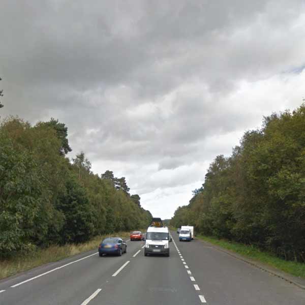 The lay-by on the A46 Lincoln bypass between the Skellingthorpe and Doddington roundabouts, where the first reported fuel theft happened. Photo: Google Street View
