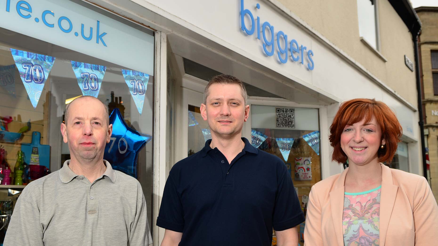 Biggers of Bailgate staff (L to R) Simon Bilton, Andrew Madden and Kate Edgar. Photo: Steve Smailes for The Lincolnite