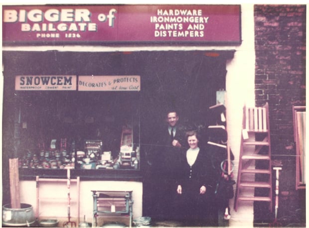 Fred and Nellie Bigger set up the Bigger of Bailgate hardware shop in 1944. Photo: BofB