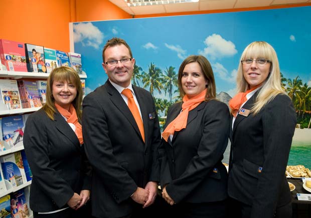 The team at the Lincolnshire Co-op Boston Travel branch, which joined the business in 2013.  (L-R): Ashley Cilek, Zane Ground, Jodie Limb and Lizzie Brackenbury.