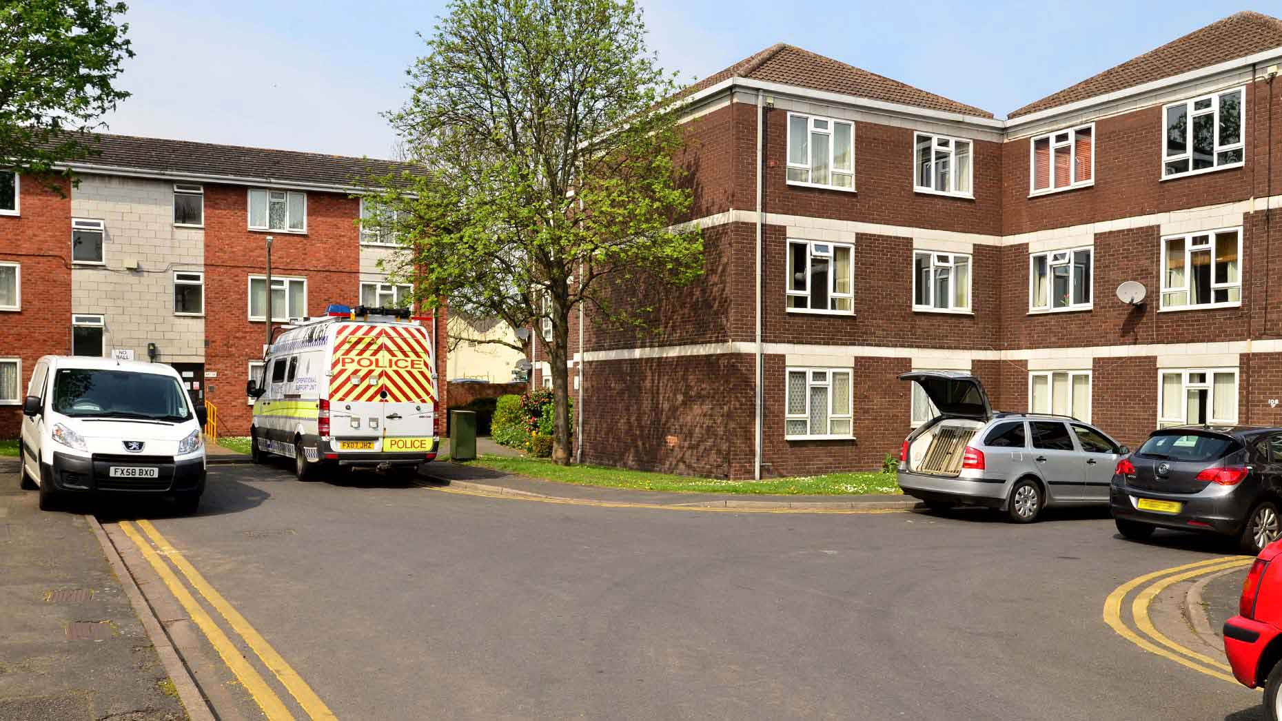 Police are investigating at the house where the body was found on Hermit Street in Lincoln. Photo: Steve Smailes for The Lincolnite