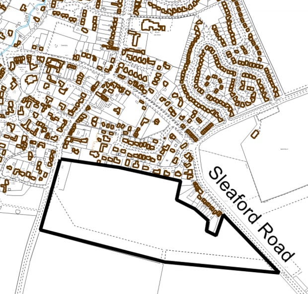 Outline plans for the residential site off Steaford Road, Branston.