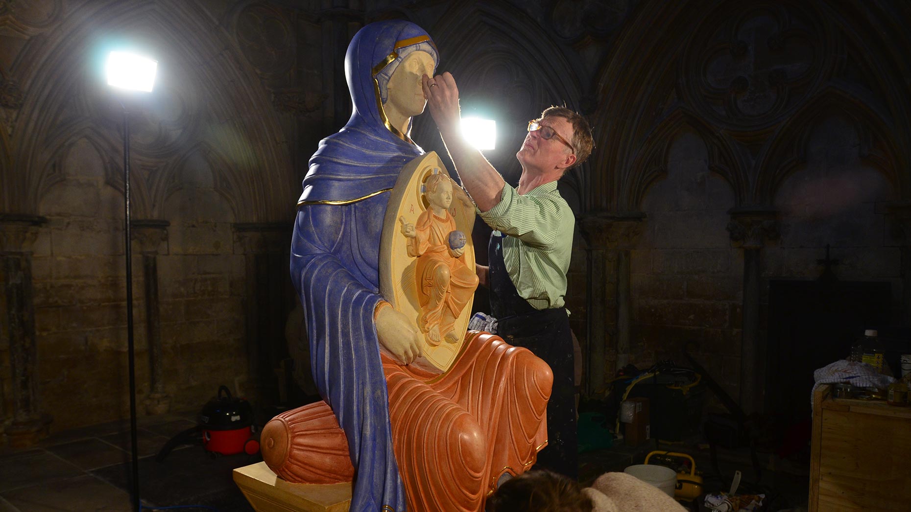 The sculpture was made by liturgical artist Aidan Hart, and took over three years to complete. Photo: Steve Smailes for The Lincolnite