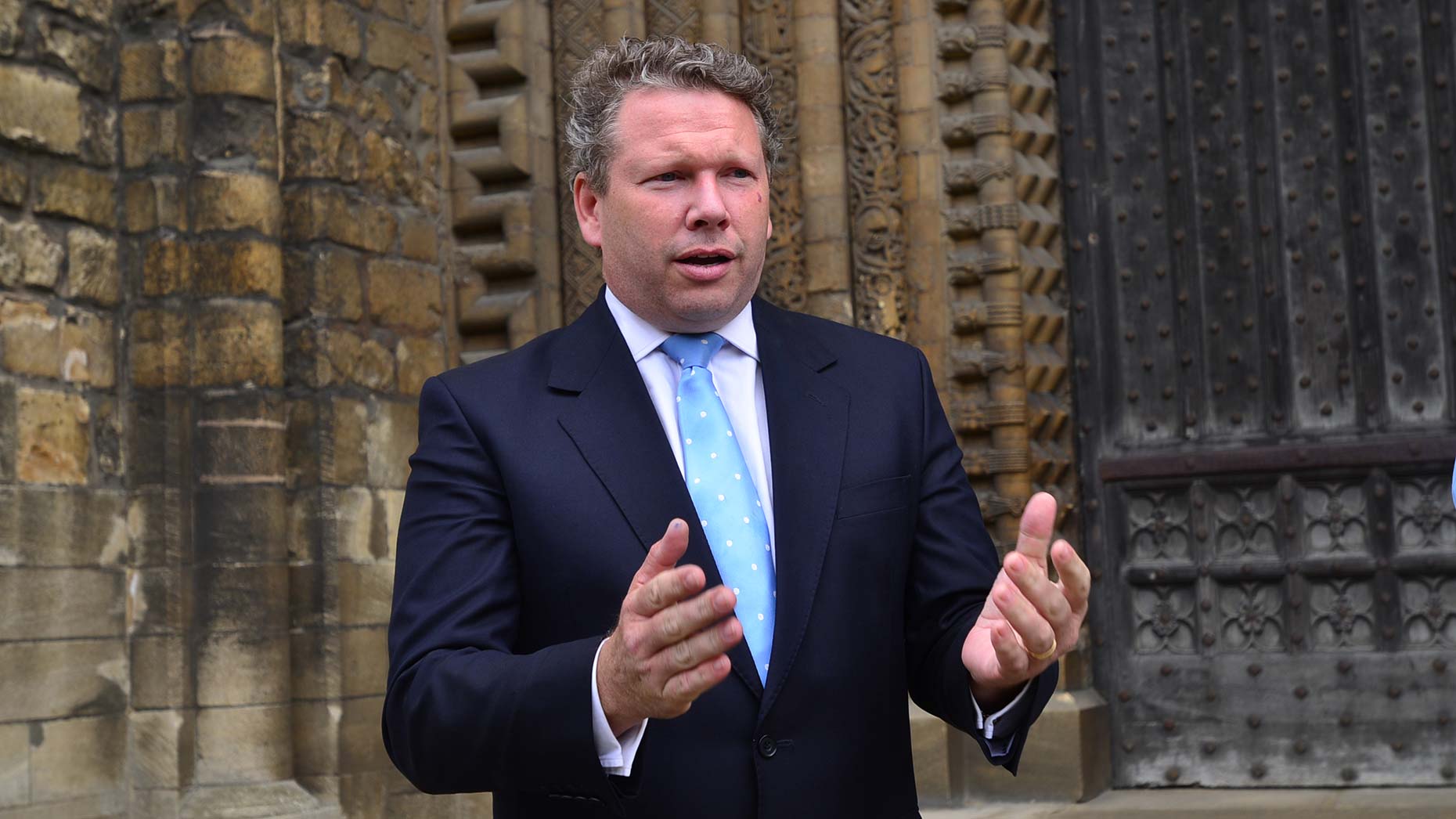 Lincoln MP Karl McCartney at the presentation at Lincoln Cathedral. Photo: Steve Smailes for The Lincolnite