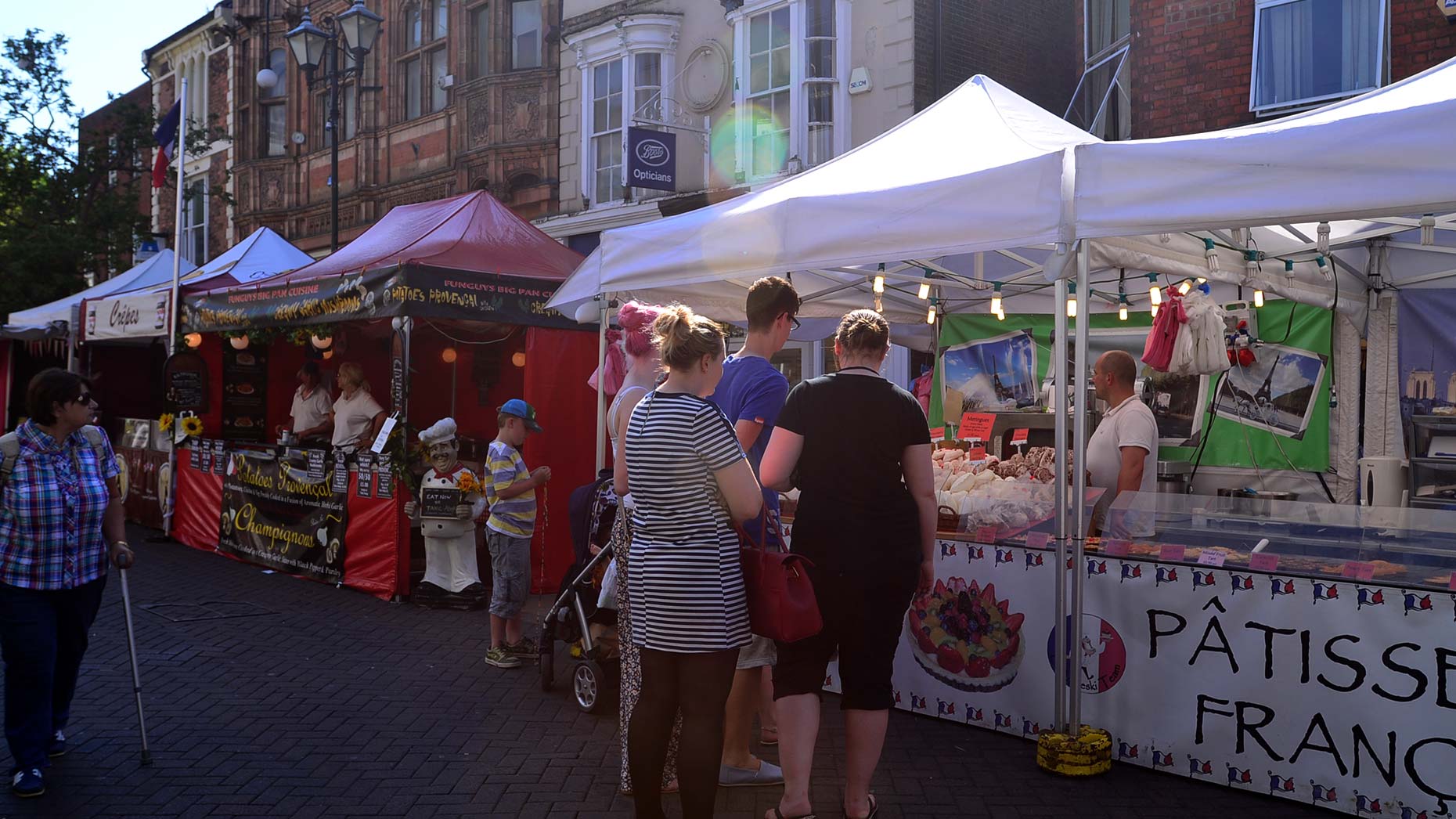 The Commonwealth Food Festival on the High Street. Photo: Steve Smailes for The Lincolnite