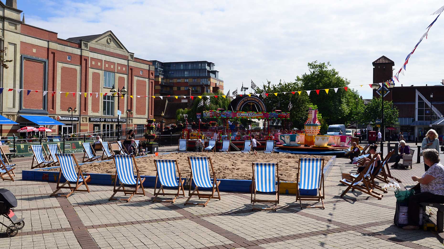 The beach is located on City Square. Photo: Steve Smailes for The Lincolnite