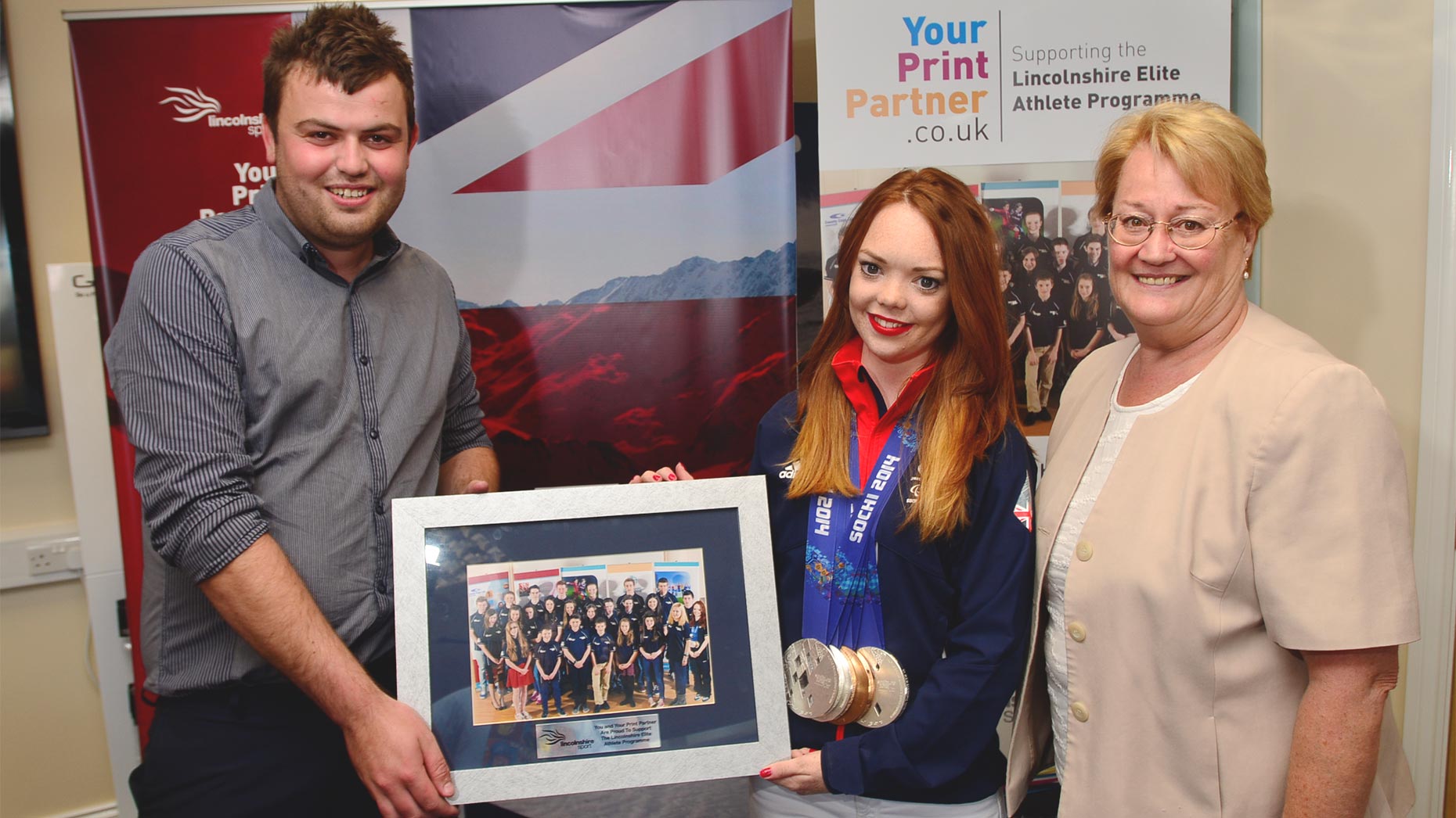 Jade was presented with a gift from Your Print Partner and Lincolnshire Elite Athlete Programme. Photo: Steve Smailes for The Lincolnite