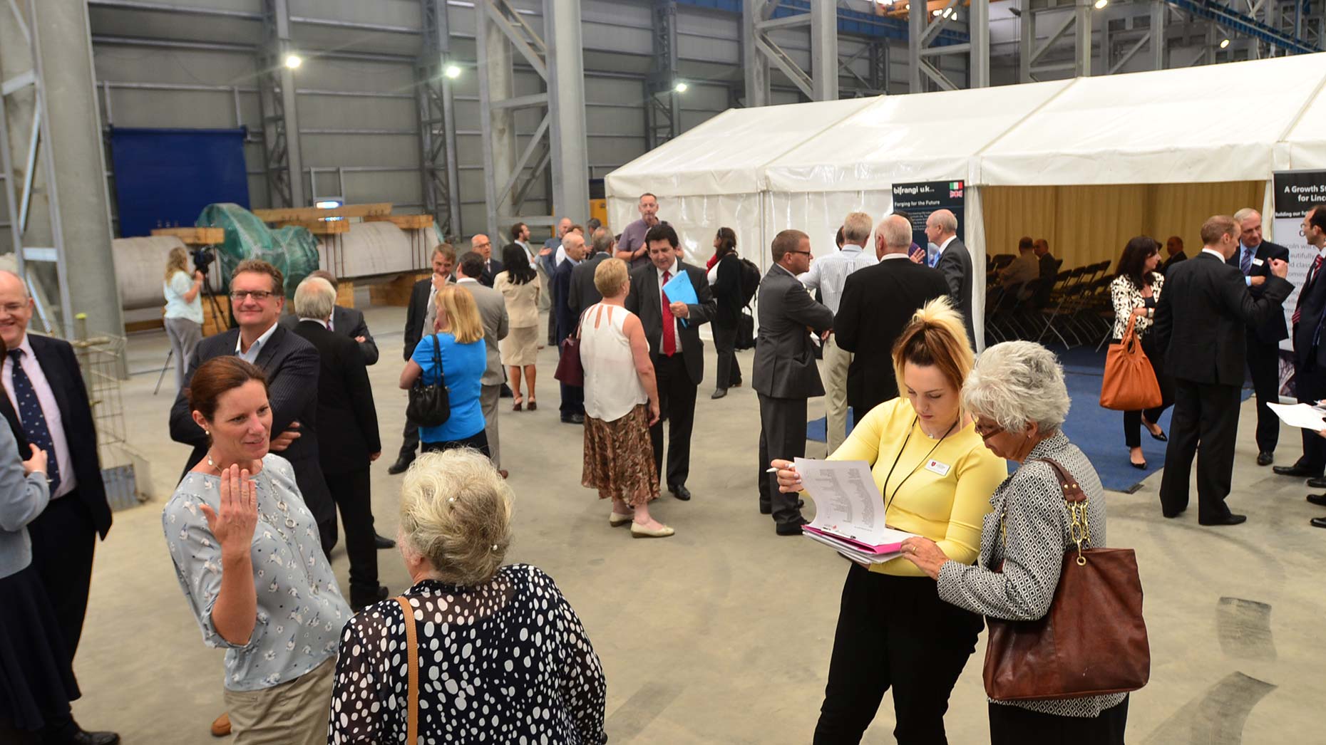 The launch event inside the press centre of Bifrangi in Stamp End in Lincoln. Photo: Steve Smailes/The Lincolnite
