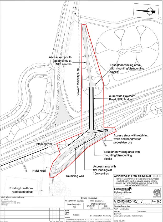 The revised design for the Hawthorne road bridge. Photo: LCC