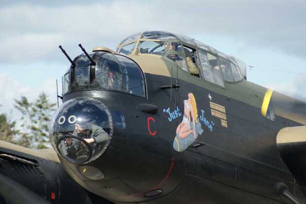 NX611 is one of only three working Lancasters worldwide. She taxys most Wednesdays and some Saturdays during the summer season.