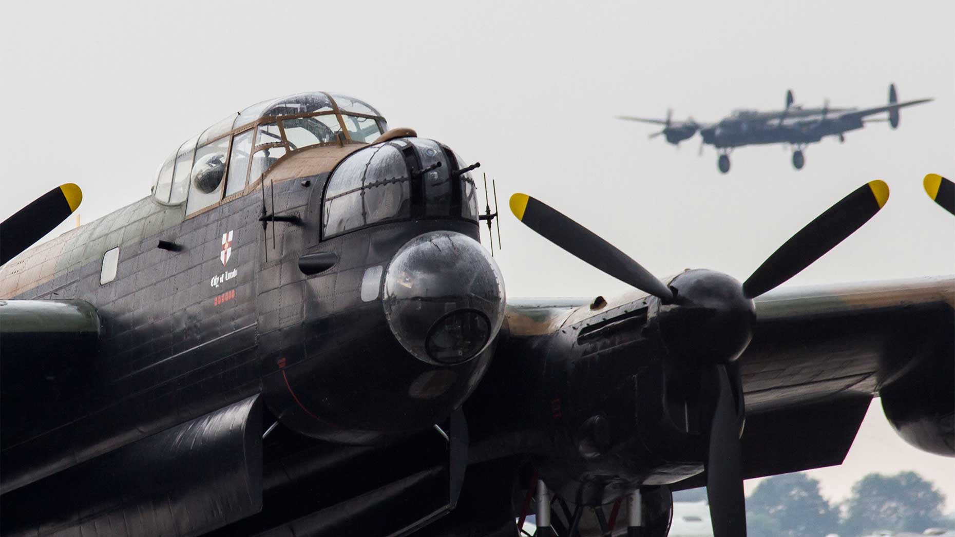 Thumper and Vera, the last two airworthy Lancasters. Photo: Sean Strange