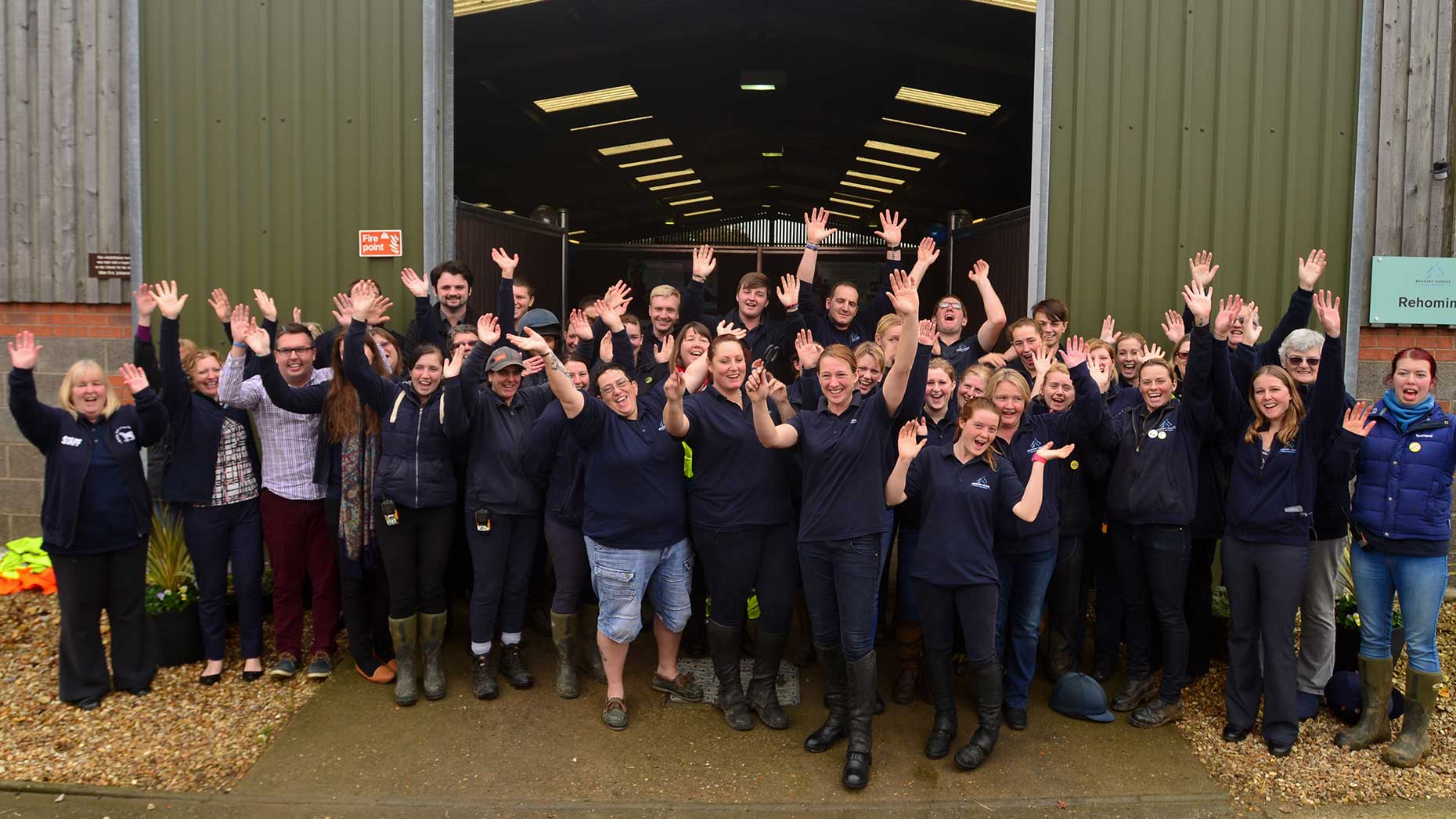 Some of the team at Bransby Horses near Lincoln. Photo: Steve Smailes for The Lincolnite