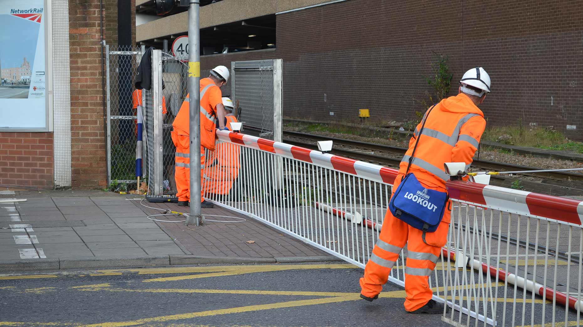 Network Rail were on scene to carry out repair works. 