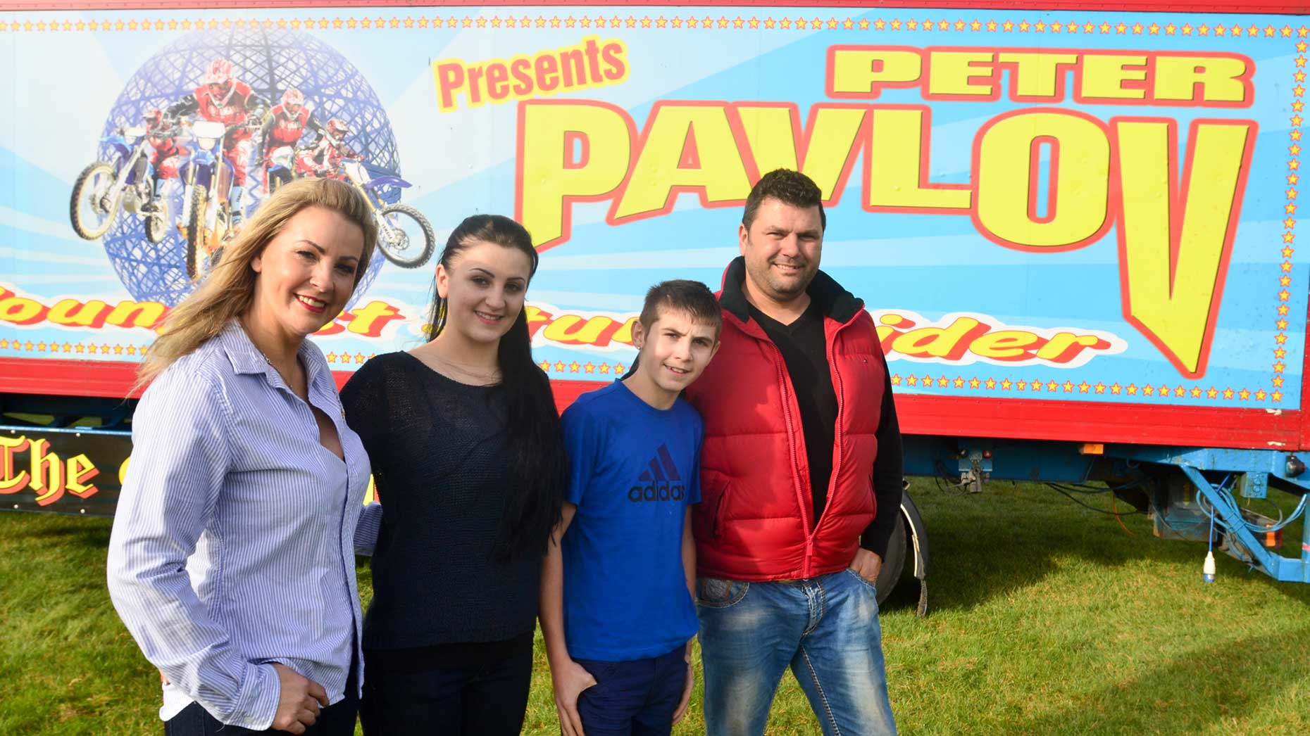 The Pavlov family behind the show Tanya, Emilia, Peter and Pavel. Photo: Steve Smailes for The Lincolnite