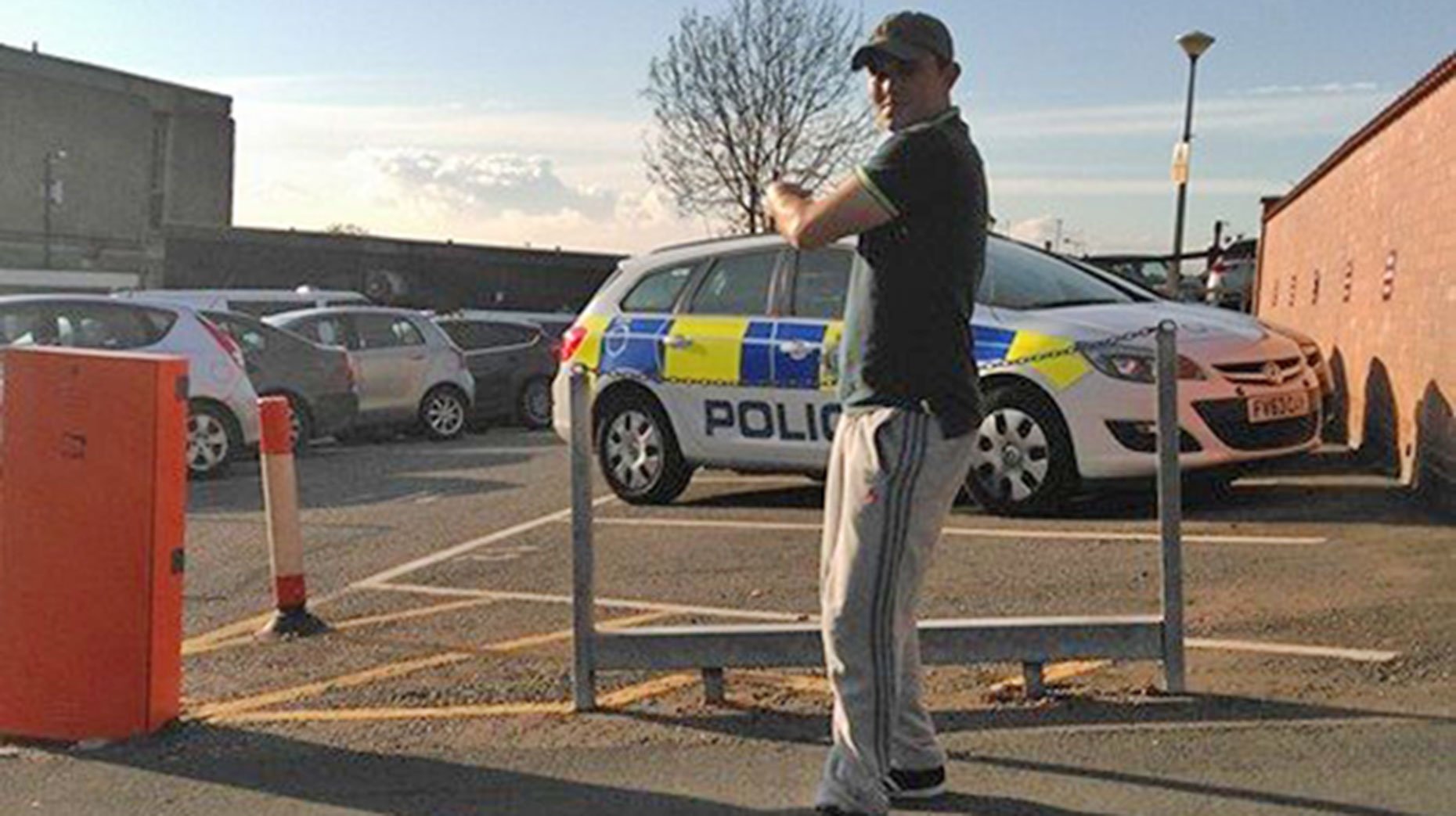 Aaron Bee posted a number of comments and pictures taunting Lincolnshire Police . This picture was captioned: "Just a quick selfie outside Lincoln police station #theystillcantcatchme"