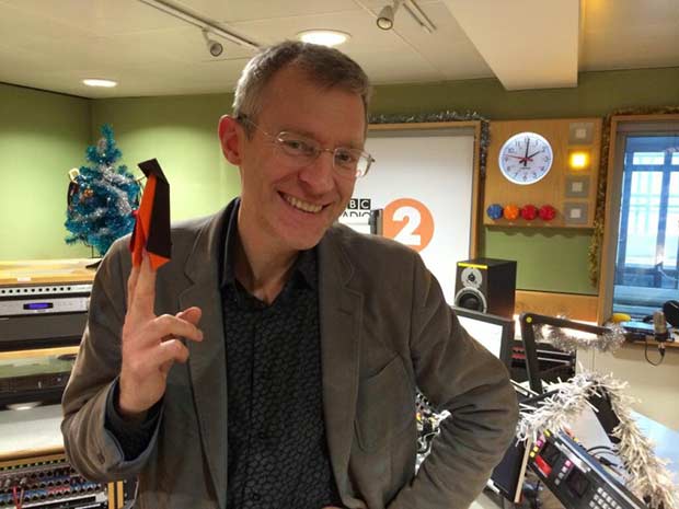 Jeremy Vine and his Lava penguin last year.