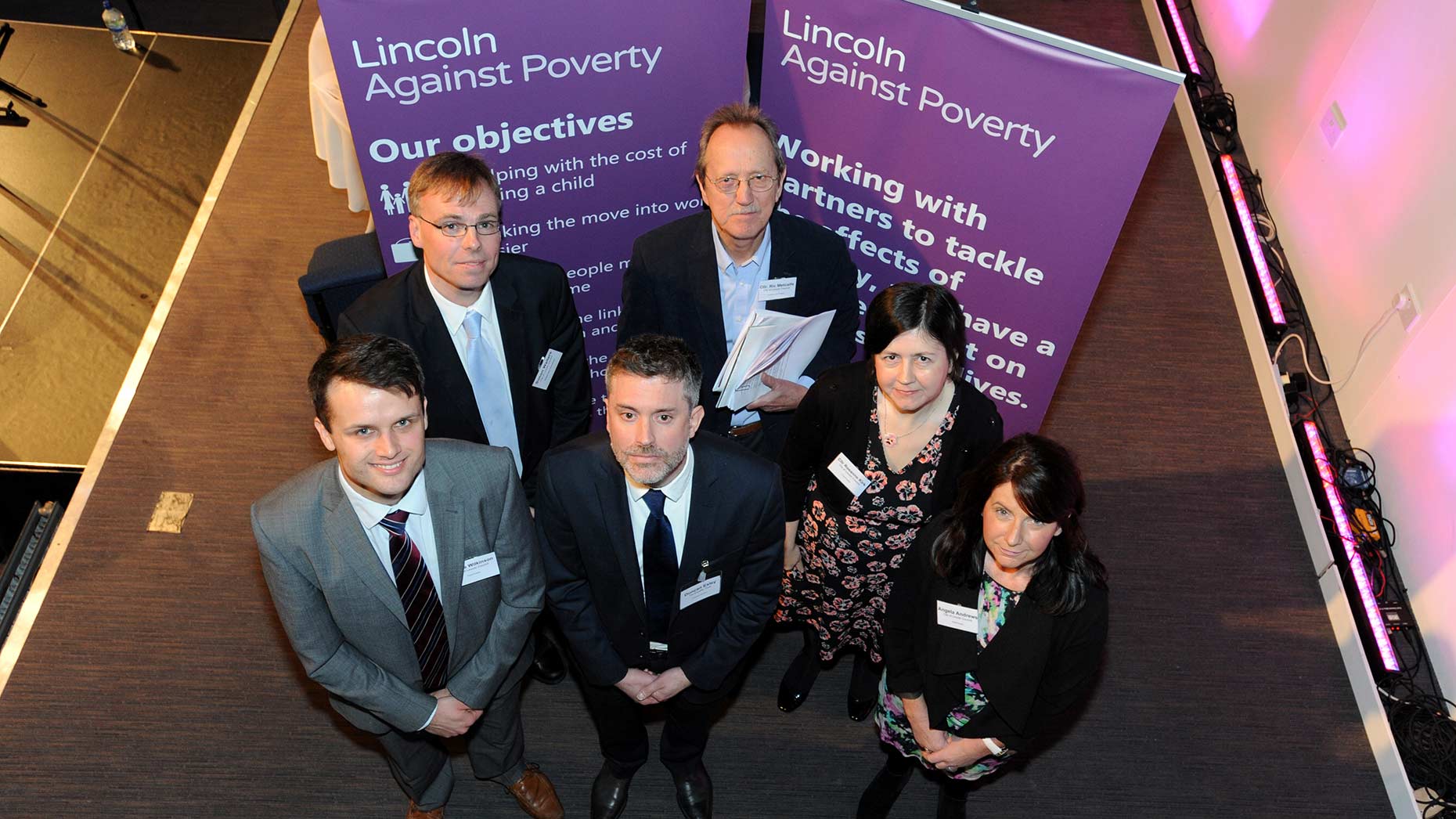 Speakers at the second Lincoln Against Poverty Conference. Photo Stuart Wilde