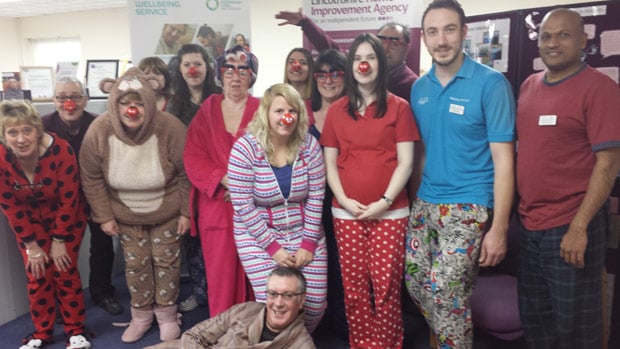 The Lincolnshire Home Improvement Agency wellbeing service team hosted a pyjama party for comic relief.