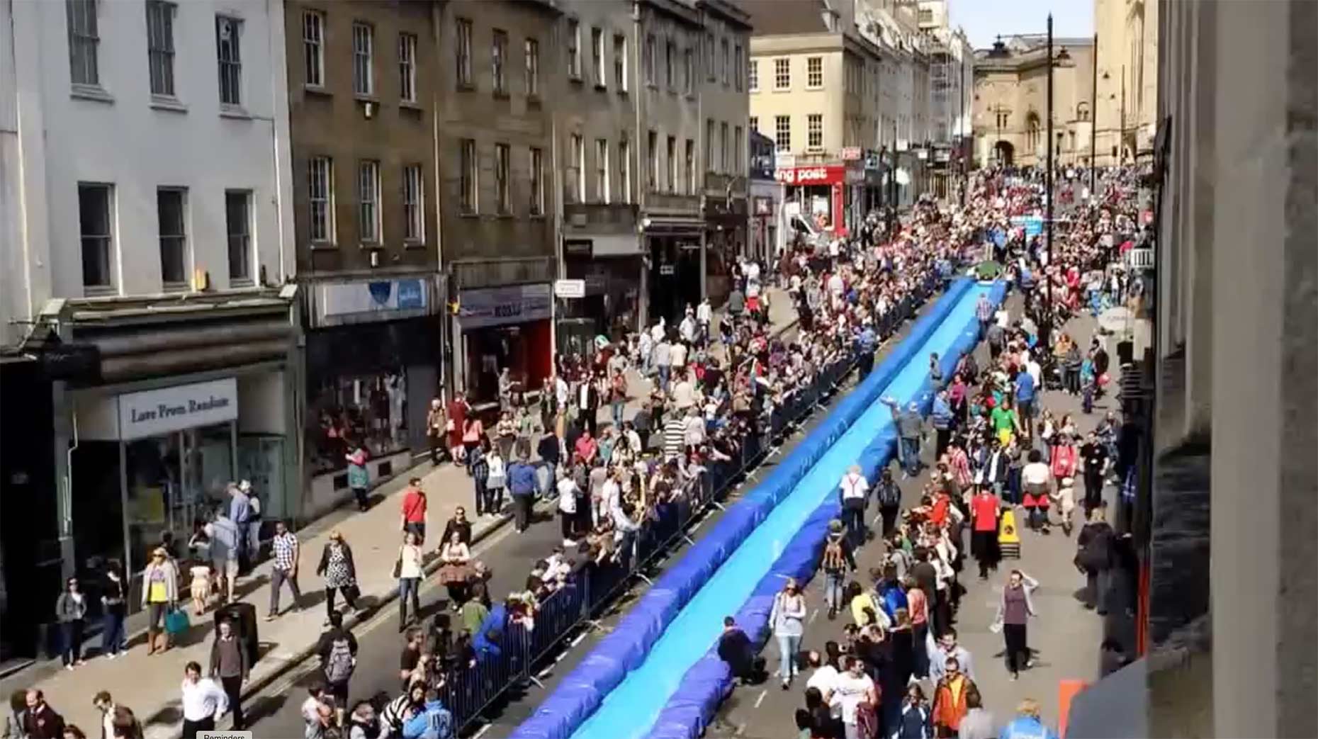 Bristol's Park and Slide on May 4. Youtube screenshot: Ollie Francis