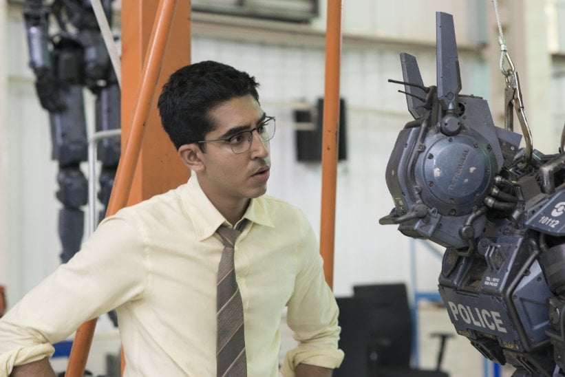 Sharlto Copley and Dev Patel in Chappie (2015) Photo: Columbia Pictures