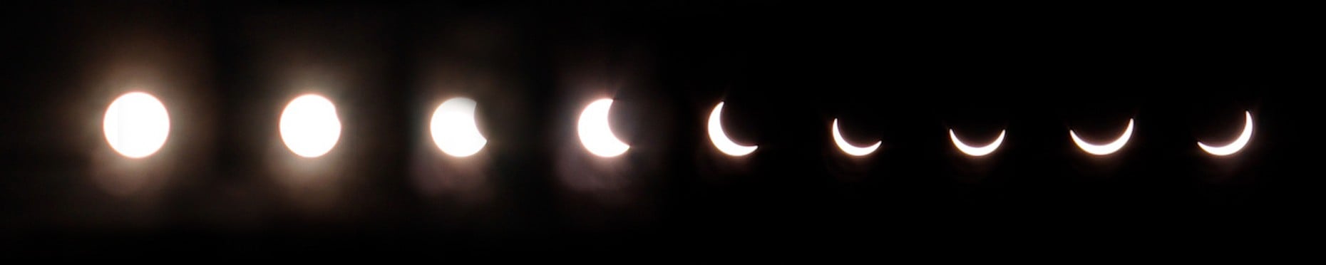 A time-lapse of the eclipse, Photo: Jim Bass