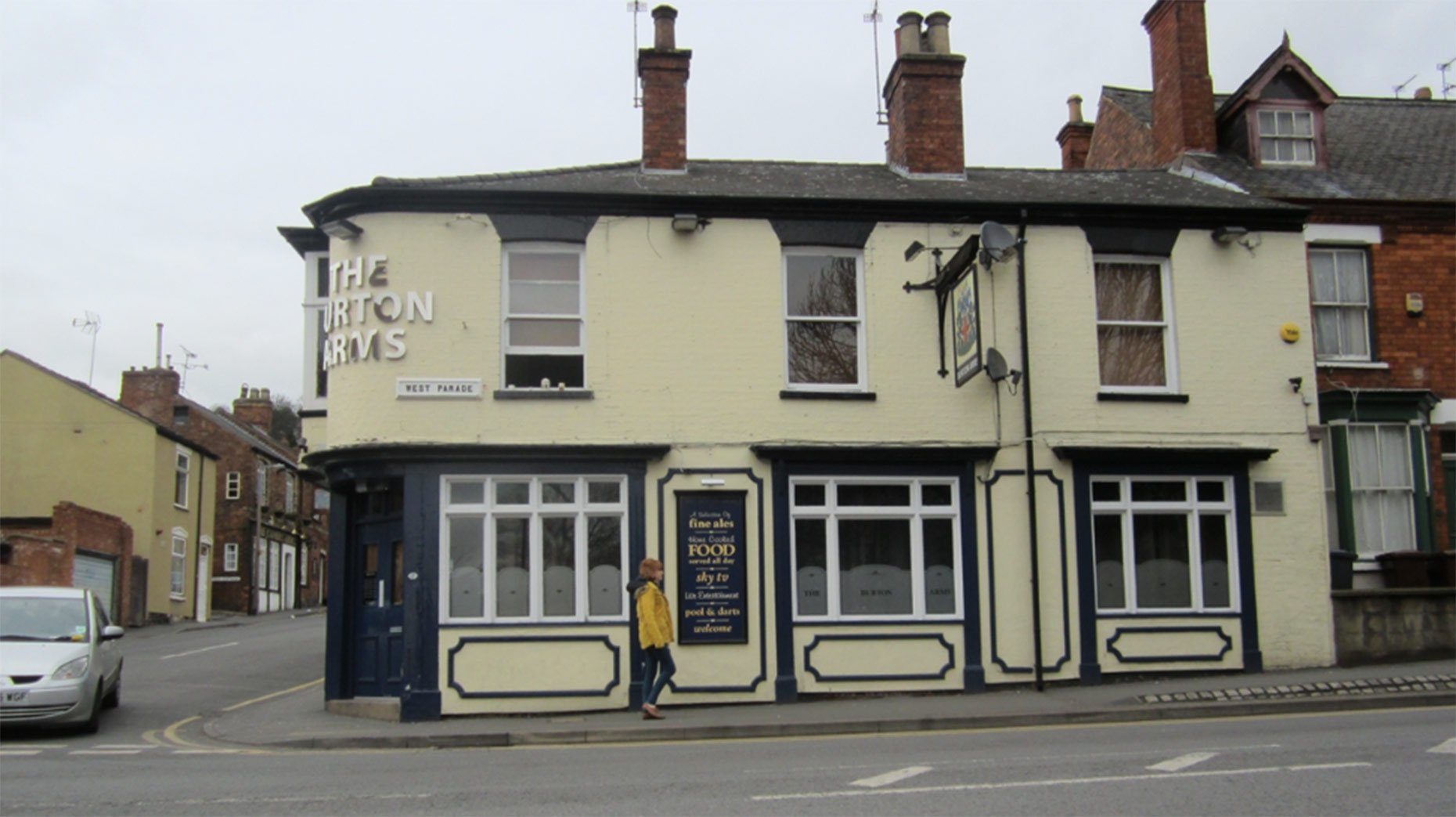 The Burton Arms pub. 