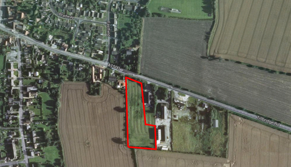 The site for six potential properties in Sturton by Stow. Photo: Google Maps