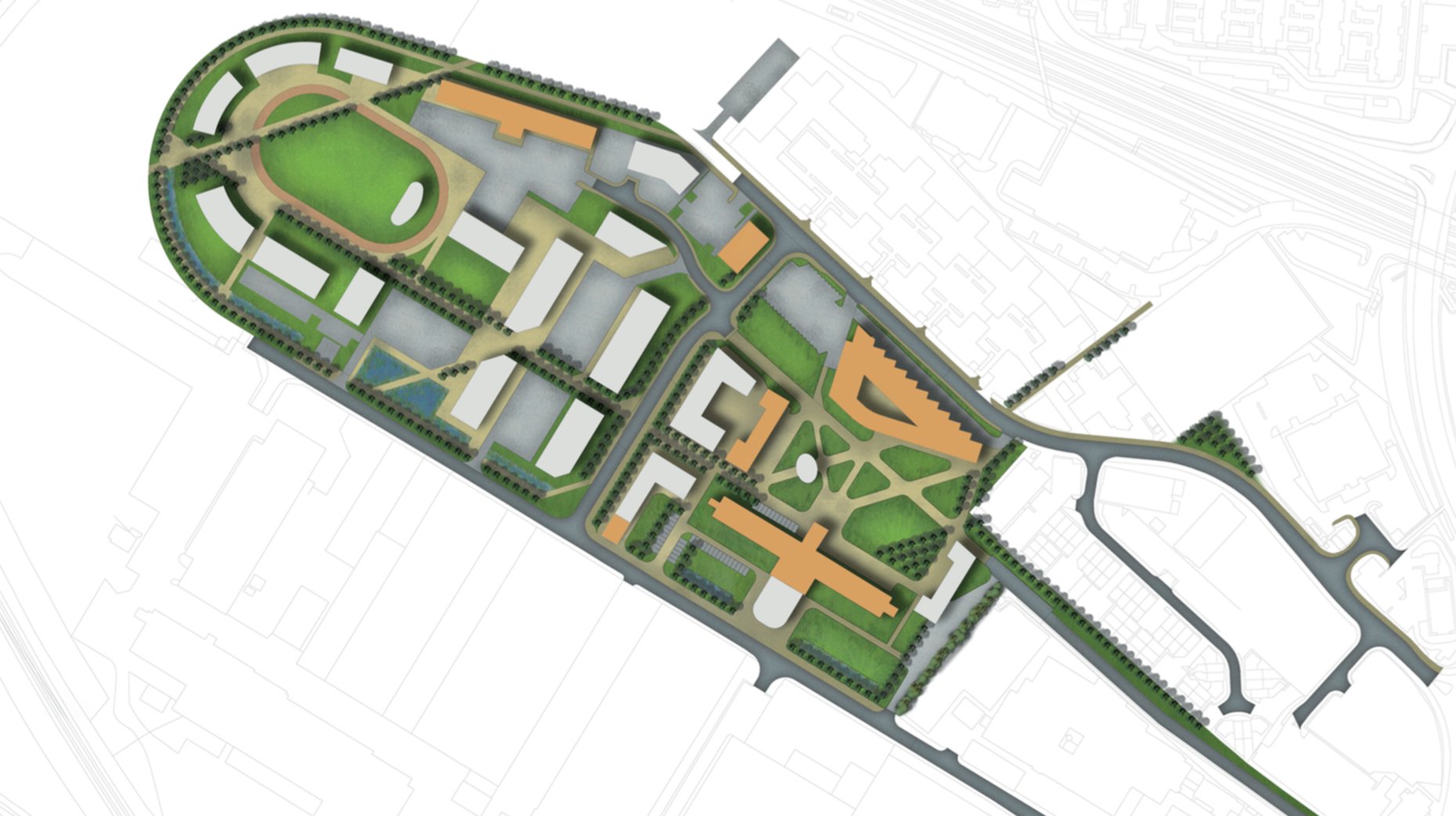 The Lincoln Science and Innovation Park phases one and two masterplan. 