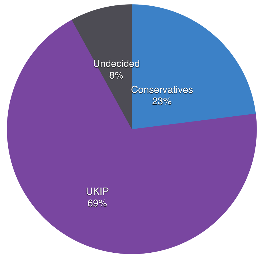 The current voting intentions of Labour voters in 2010, of those sampled in Lincoln.