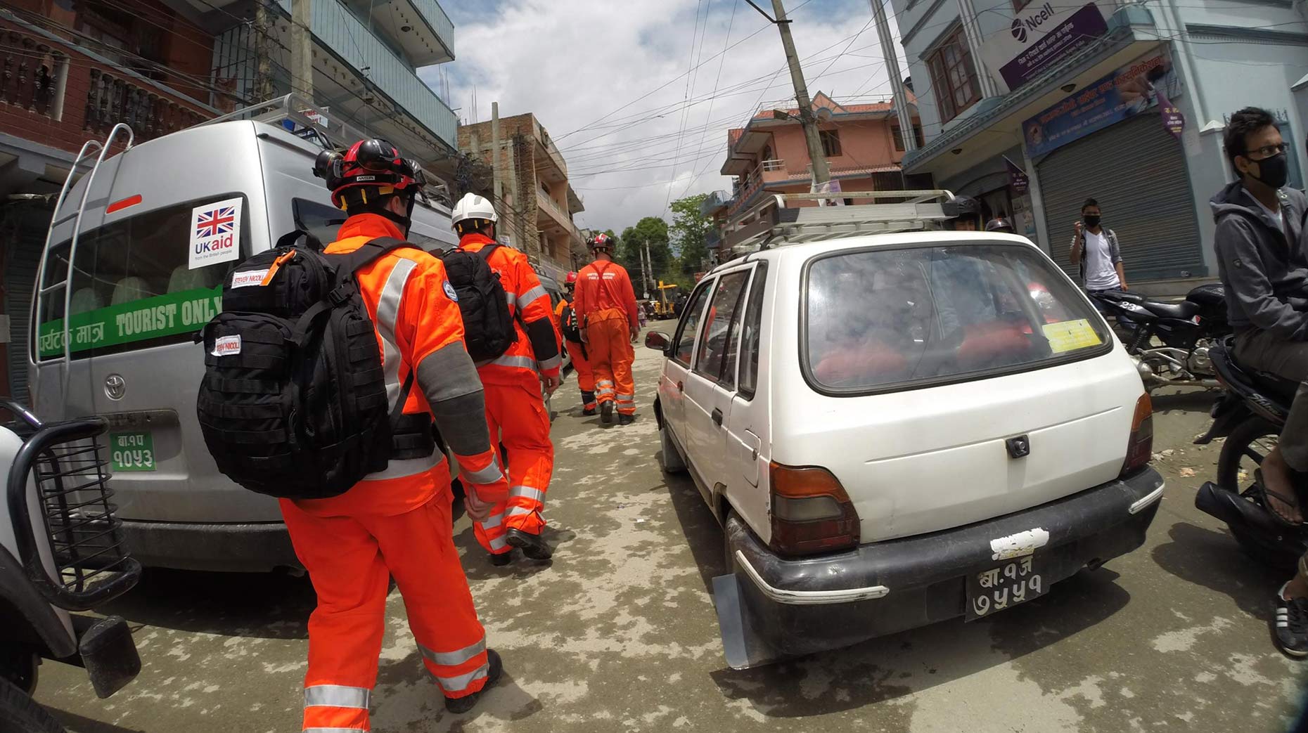 The team have now finished their work in Kathmandu and are beginning they search and rescue work in more rural suburbs. 