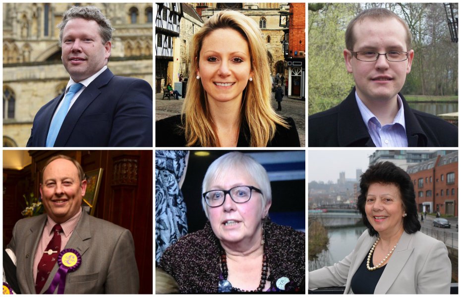 The six parliamentary candidates for the Lincoln MP seat in the 2015 general election.