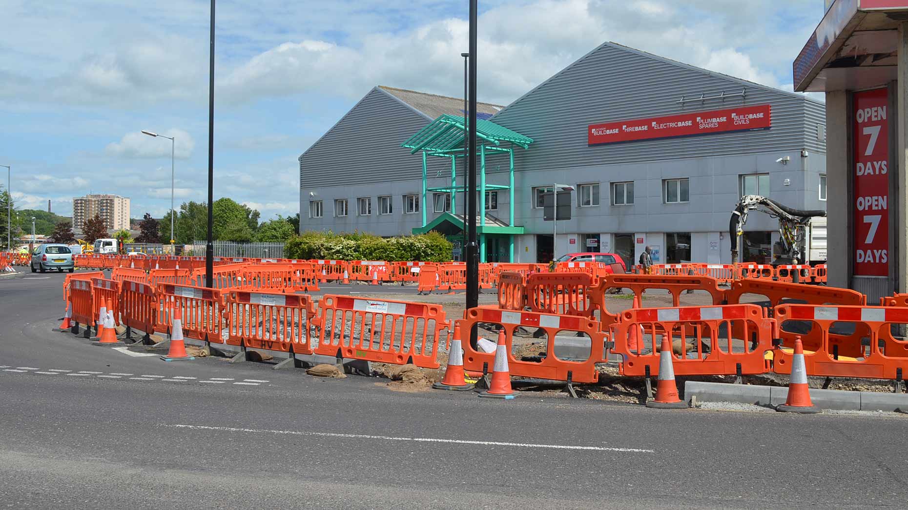 Work is still ongoing to complete the pedestrian improvements. Photo: Emily Norton for The Lincolnite