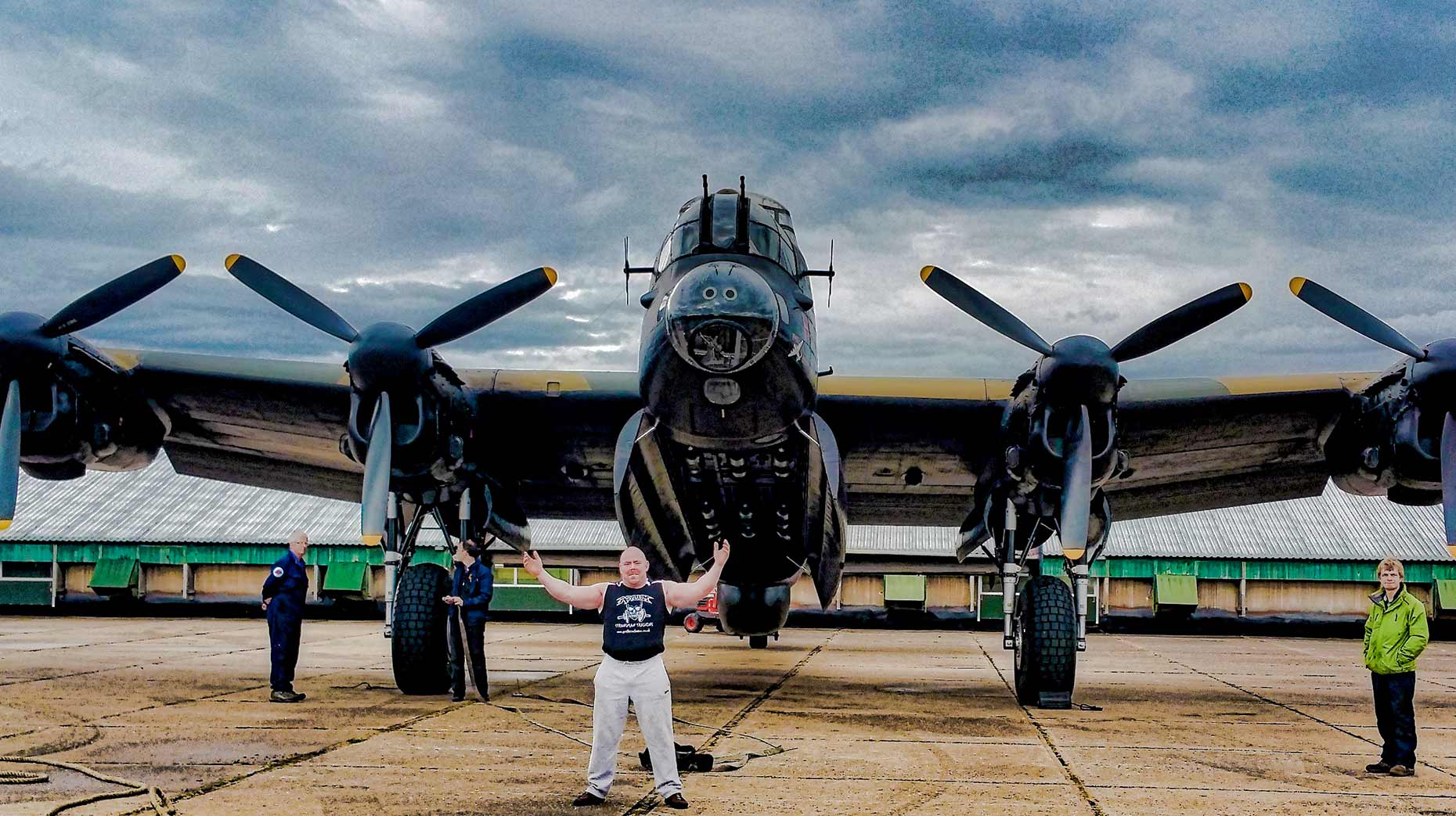 Dave Johnson will pill a Lancaster as part of his next round of charity challenges. 