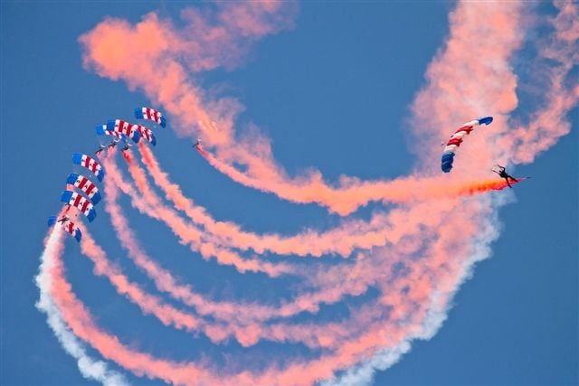 The RAF Falcons are the only fully funded military stunt team offering captivating displays for audiences across the UK.